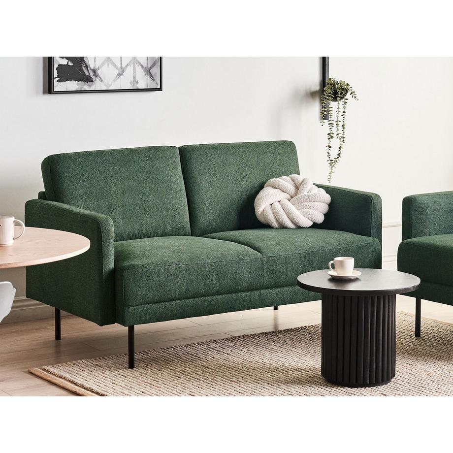 Beliani 2 Sitzer Sofa aus Stoff  BREDA  