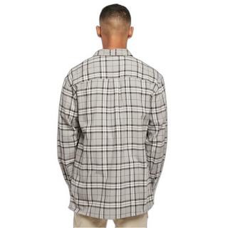 URBAN CLASSICS Long Oversized Grey Check Hemd  