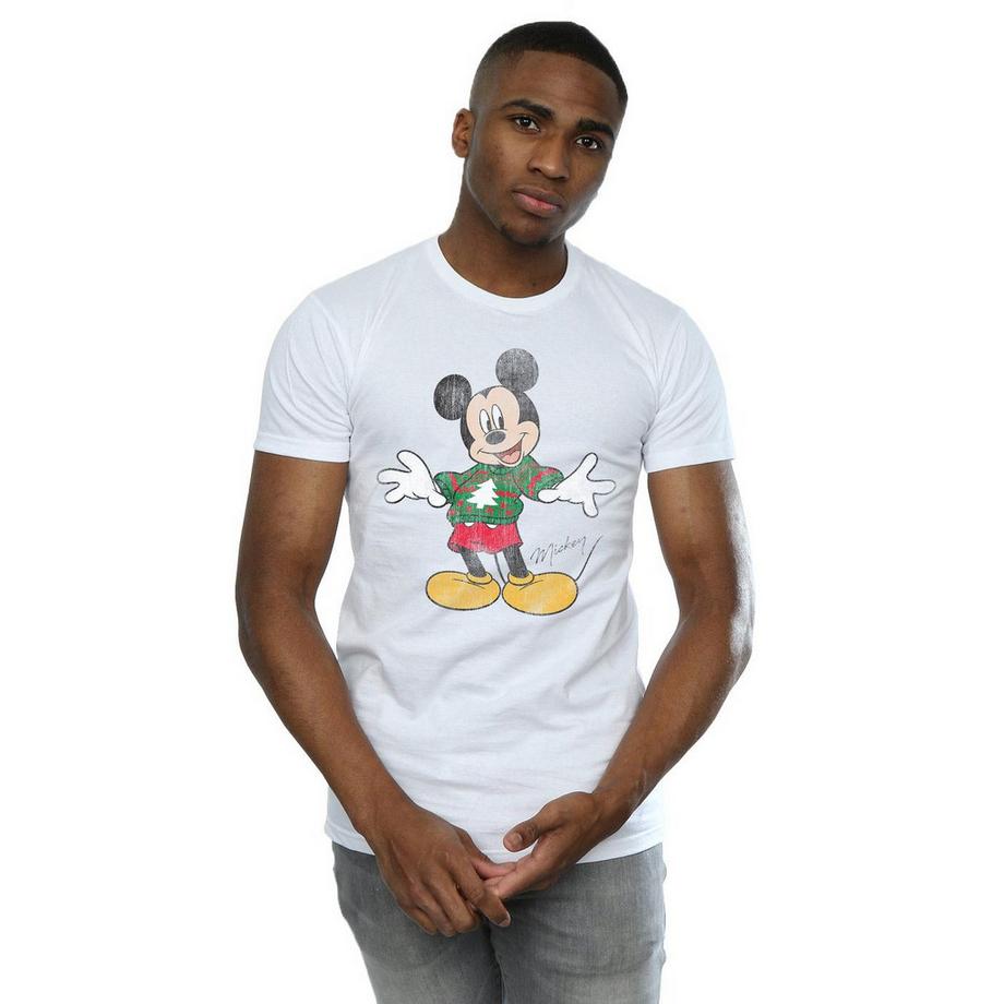Disney Mickey Mouse Noël T-Shirt Imprimé  