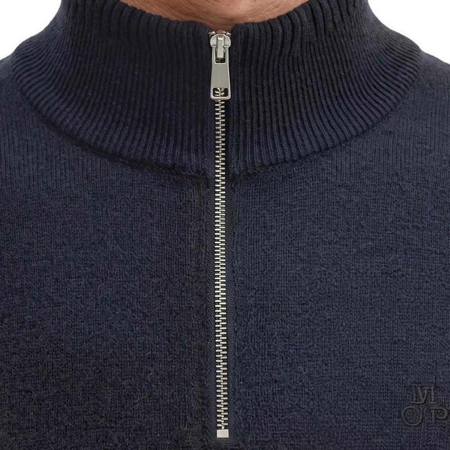 Marc O'Polo Strickpullover Langarm mit Halbreißverschluss  