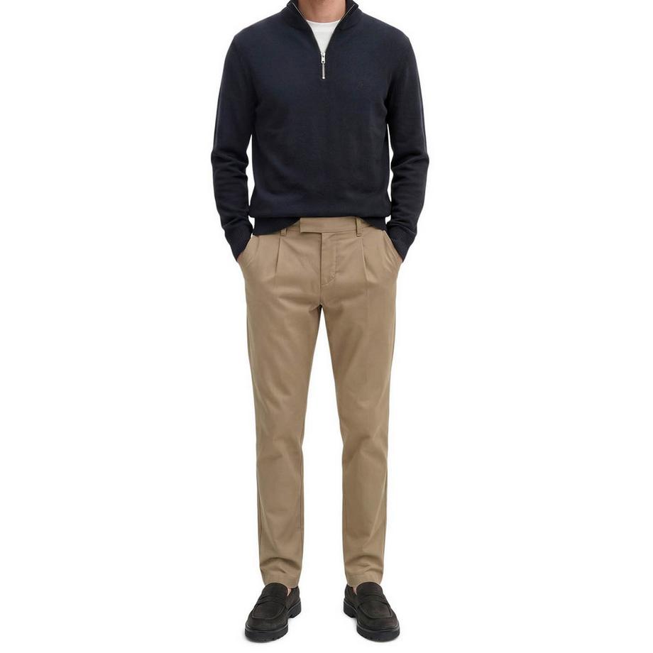 Marc O'Polo Strickpullover Langarm mit Halbreißverschluss  