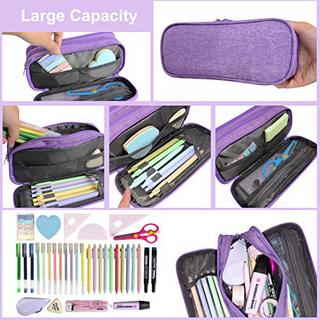 Only-bags.store Trousse à crayons à 3 compartiments  