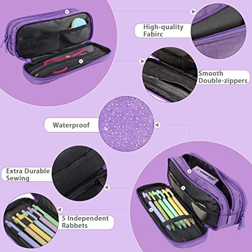 Only-bags.store Trousse à crayons à 3 compartiments  