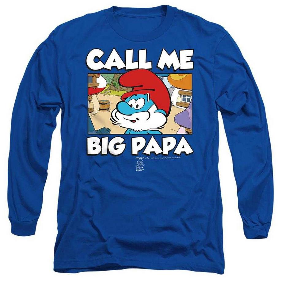 Call Me Big Maglietta Grande Puffo Manica Lunga