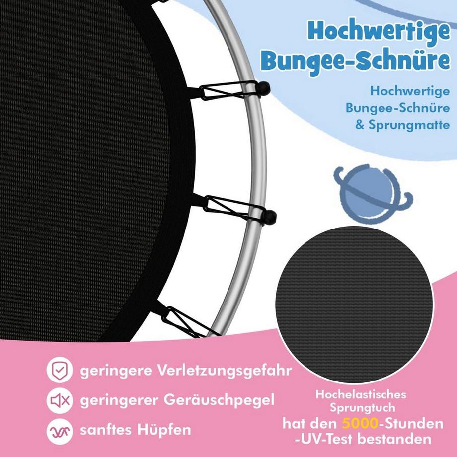 Northix Trampolino per bambini con rete di sicurezza  
