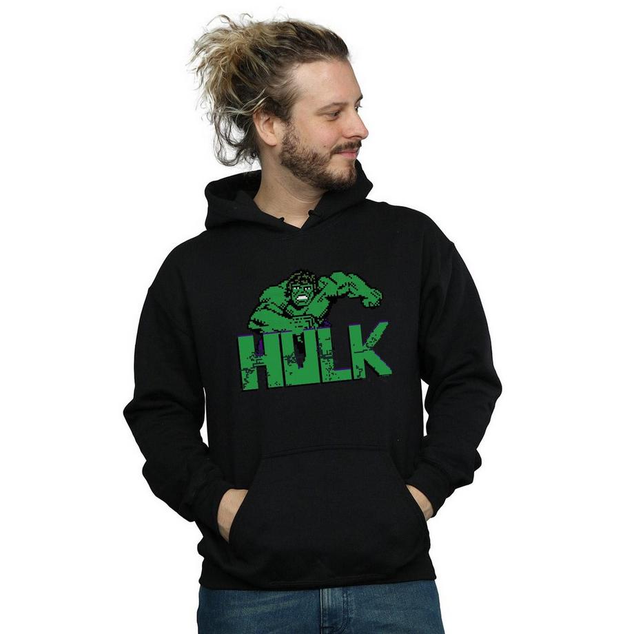 MARVEL Hulk Pixel Art Sweat à capuche  
