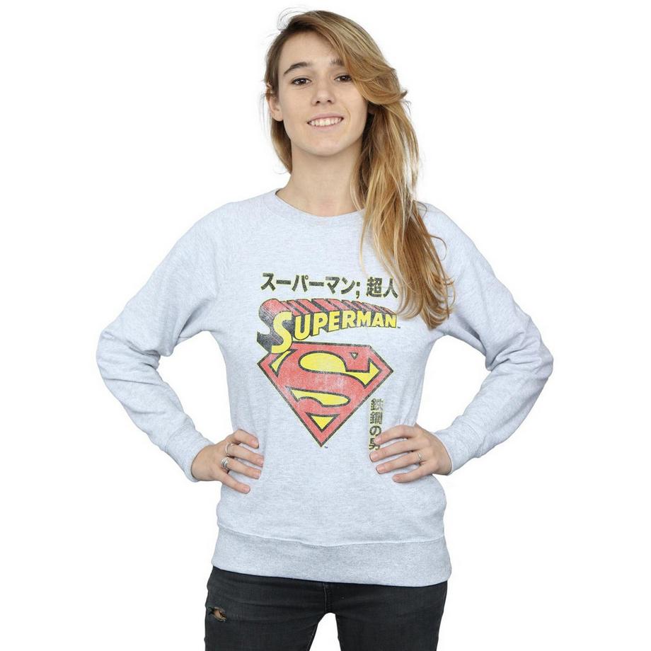 DC COMICS Superman Logo Giapponese Felpa  