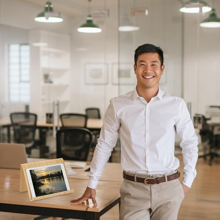 B2X  Support de tablette en bois 