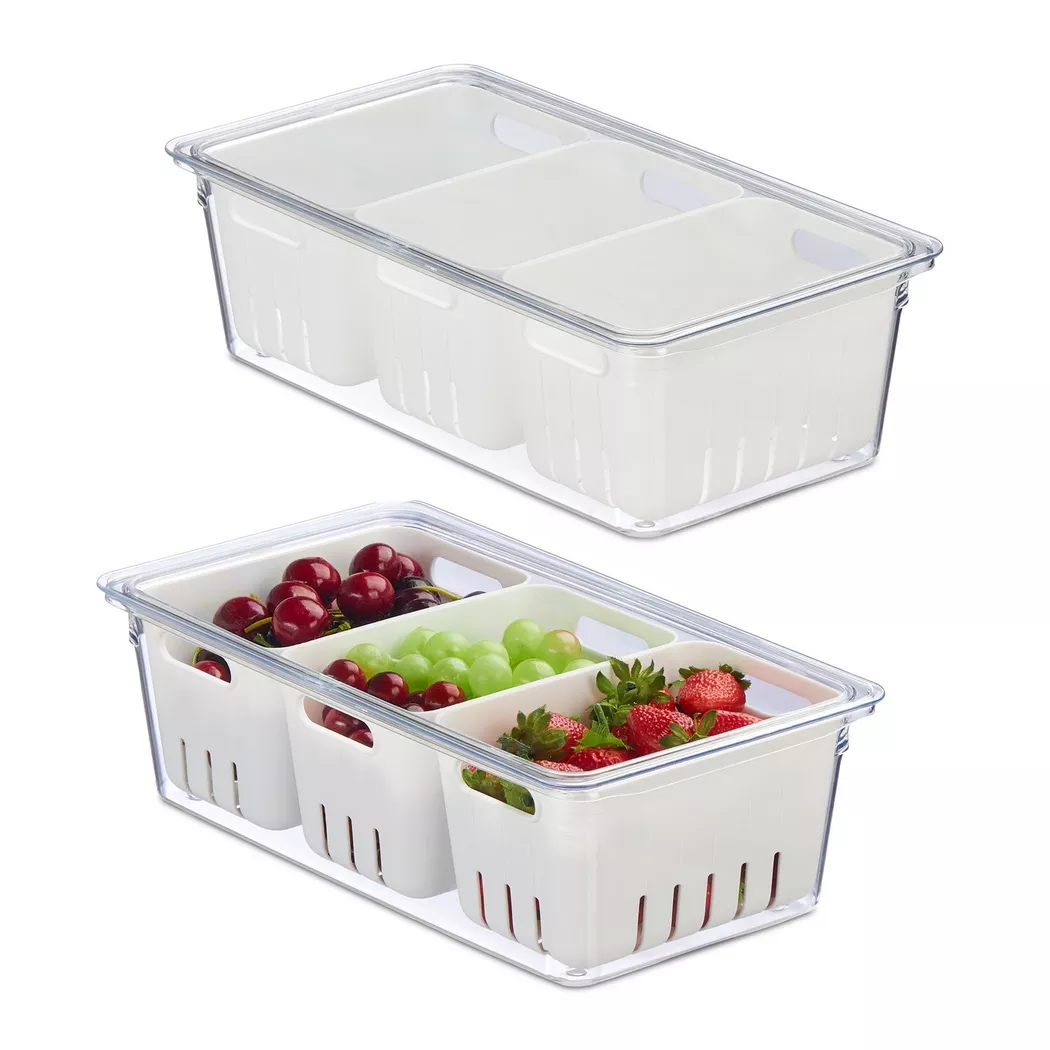 Northix - Kühlschrank-Organizer mit Drainage, One Size