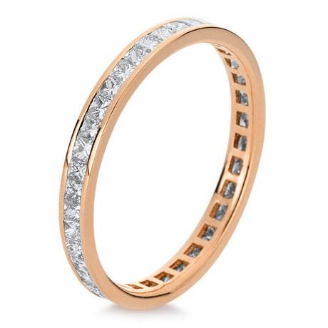 MUAU Schmuck  Mémoire-Ring 750/18K Rotgold Diamant 0.89ct. 