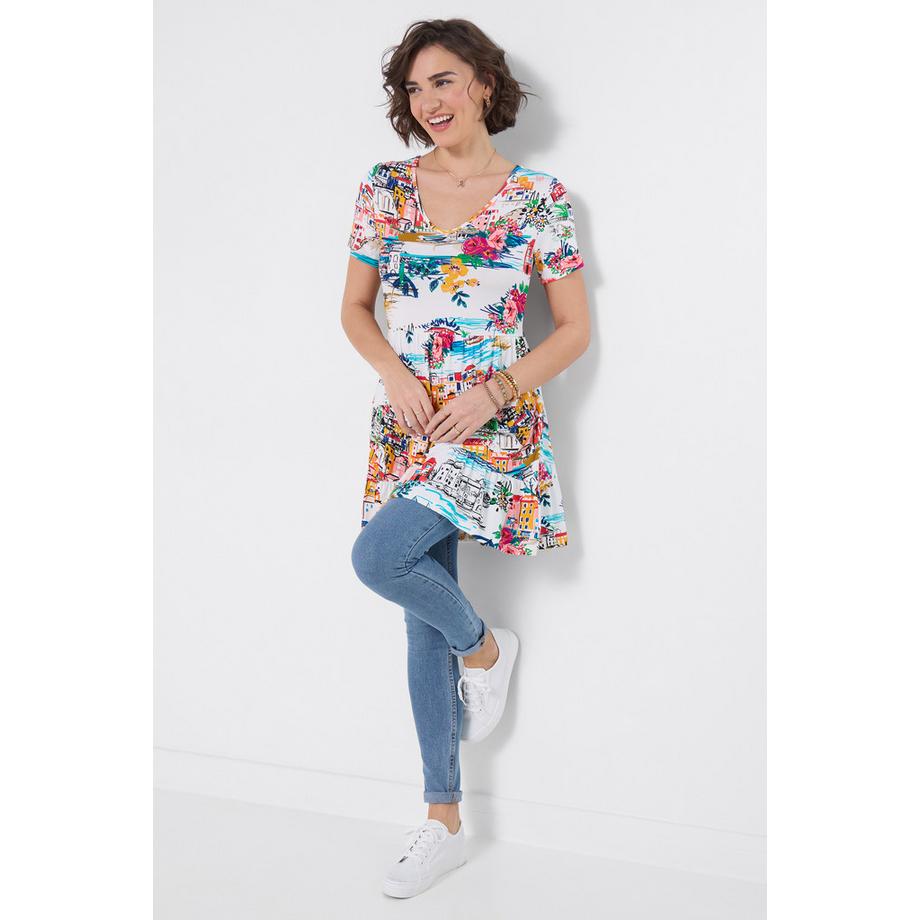 Joe Browns Jersey-Tunika mit Landschaftsprint  