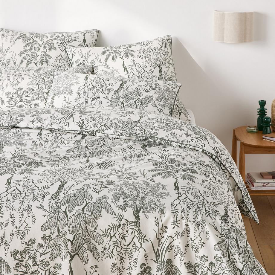 Bettdeckenbezug Roxane aus gewaschenem Baumwollperkal