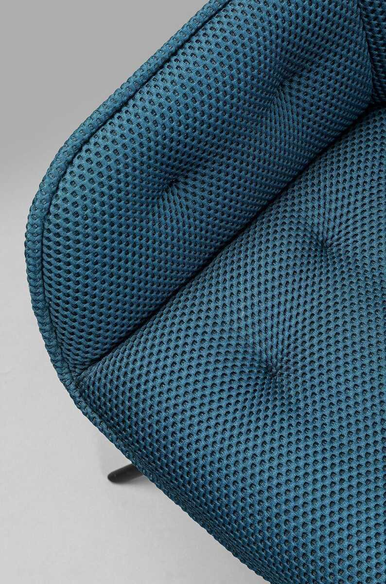 KARE Design Sedia girevole Carlito Mesh benzina  