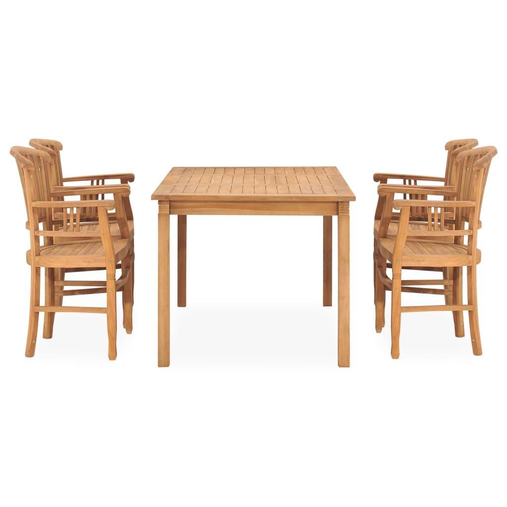 VidaXL set da pranzo da giardino Teak riciclato  