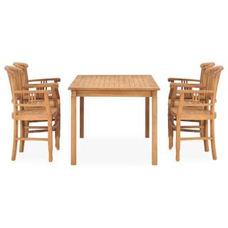 VidaXL set da pranzo da giardino Teak riciclato  