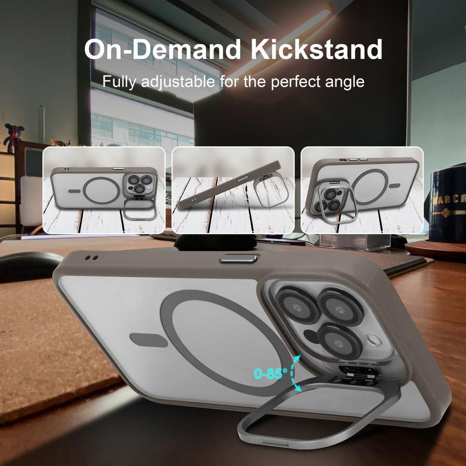 Cadorabo  Coque pour iPhone 14 PRO compatible Magsafe et protection de l'objectif caméra 