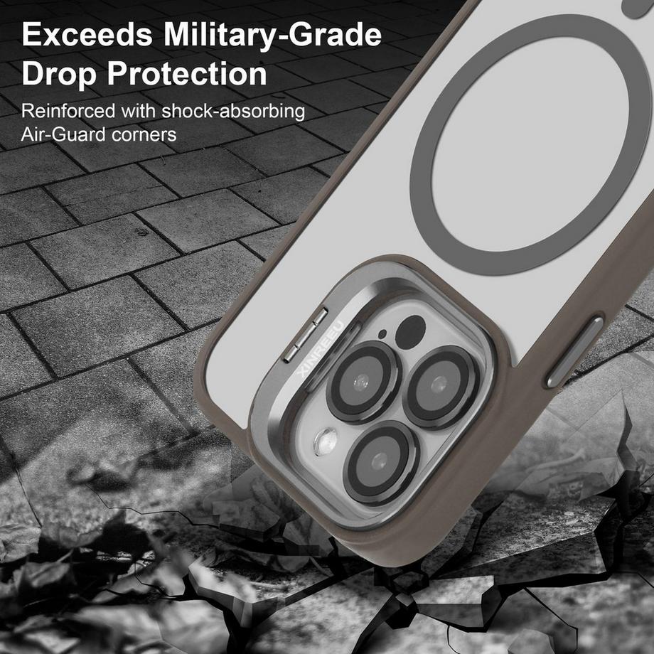 Cadorabo  Coque pour iPhone 14 PRO compatible Magsafe et protection de l'objectif caméra 