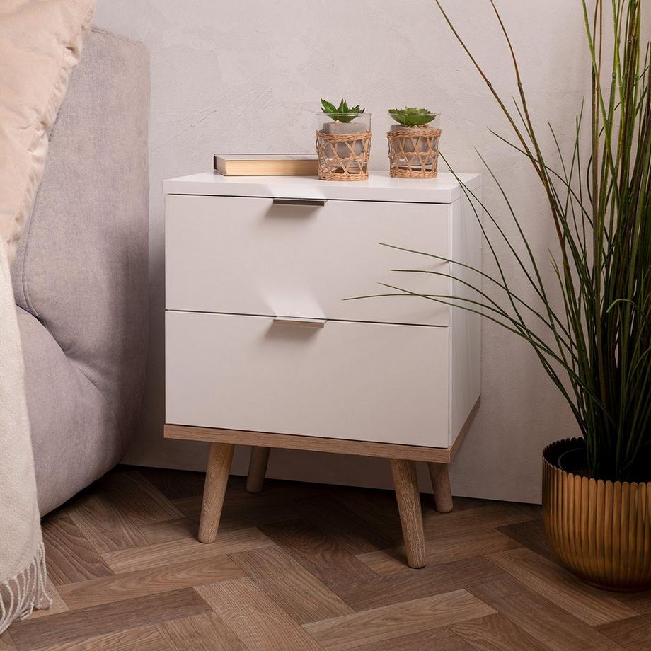 Calicosy Comodino con 2 Cassetti L40 cm - Copenhague  