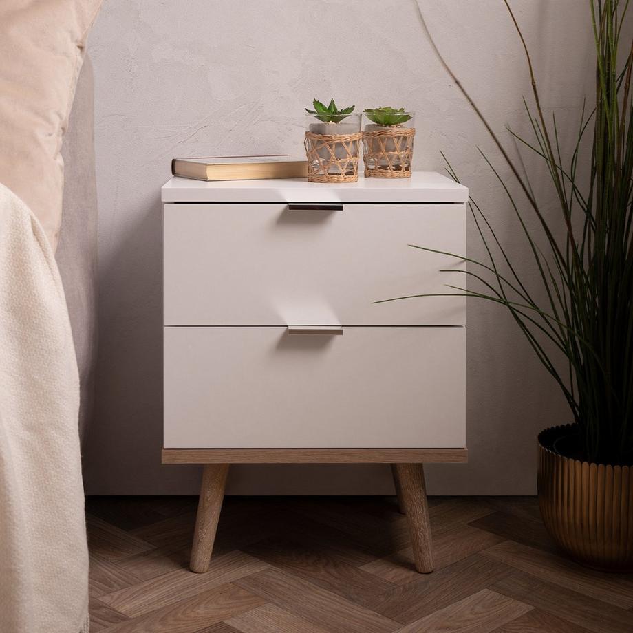 Calicosy Comodino con 2 Cassetti L40 cm - Copenhague  