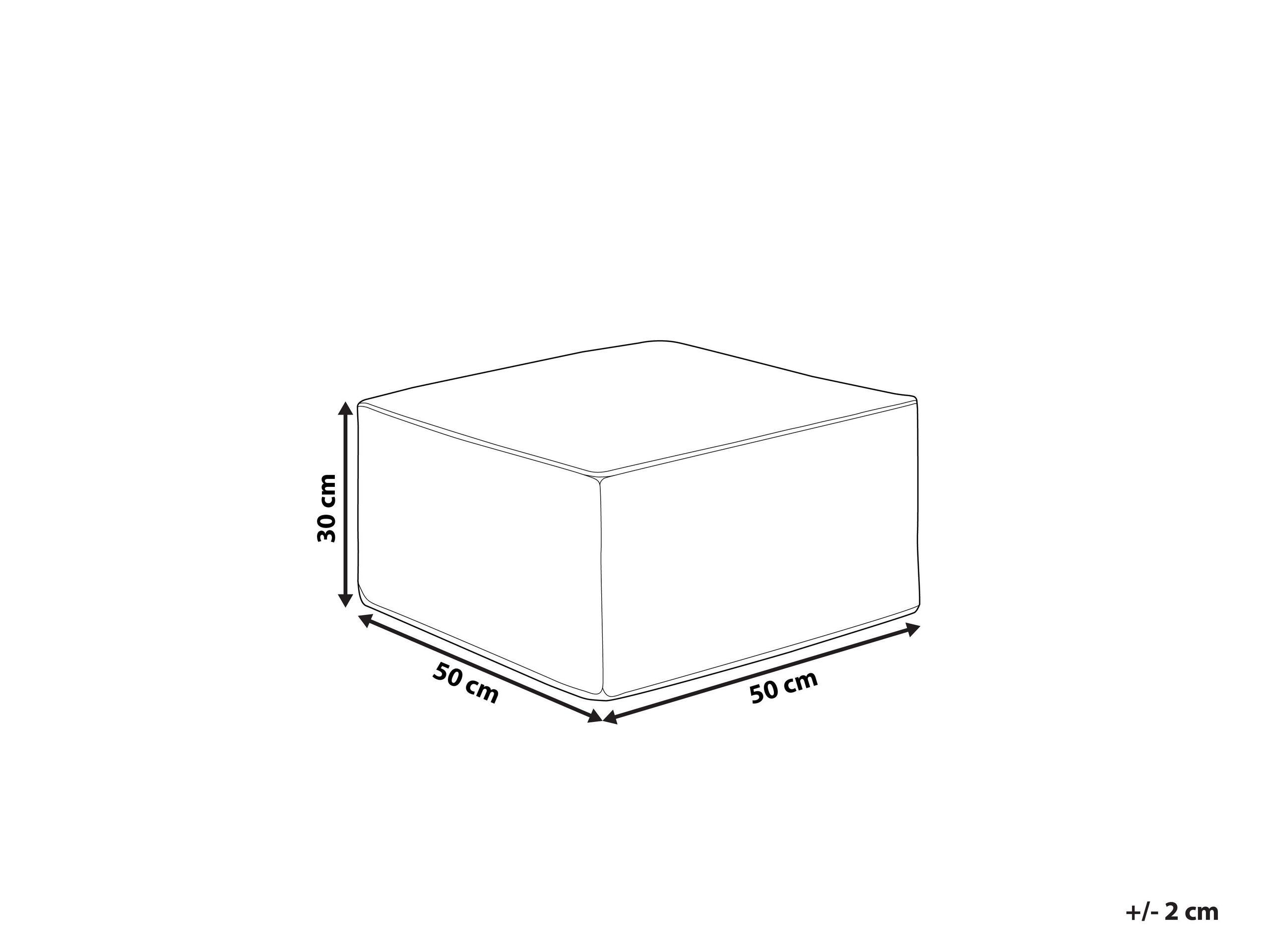 Beliani Pouf aus Cord Modern MUKKI  