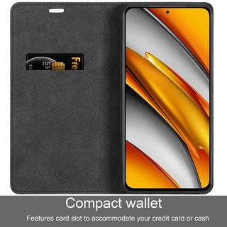 Cadorabo  Housse pour Xiaomi Mi 11i / POCO F3 en NOIR NUIT - Coque de protection avec fermeture magnétique, fonction de support et compartiment pour carte 