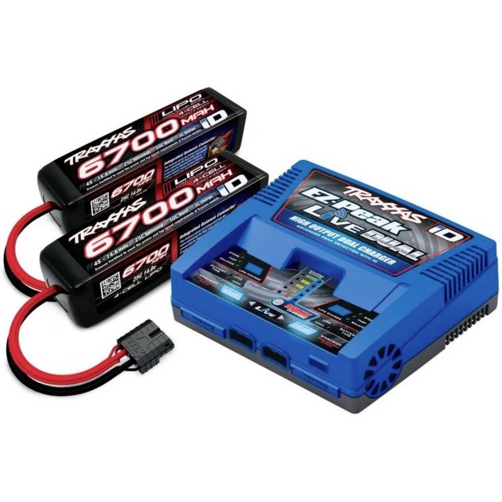 Traxxas  EZ-Peak Live Dual +2x LiPo-Akku Modellbau-Ladegerät 26 A LiPo, NiMH Minus-Delta-U Abschaltung 