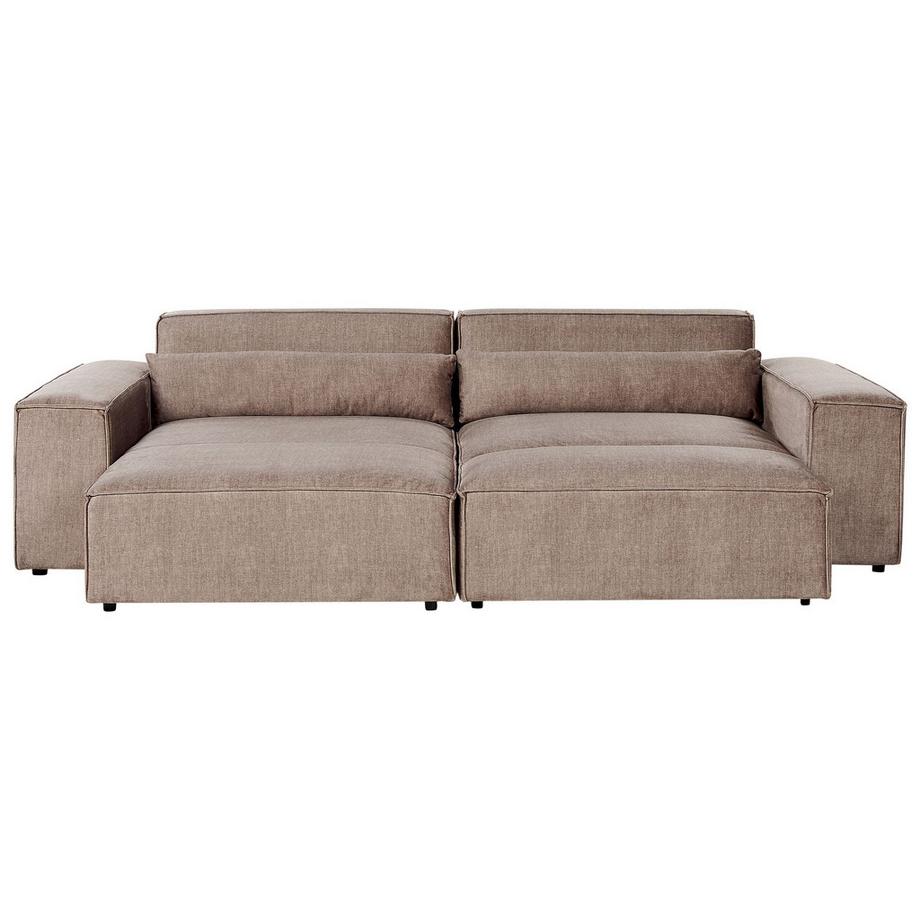 Ecksofa mit Ottomane aus Stoff  HELLNAR
