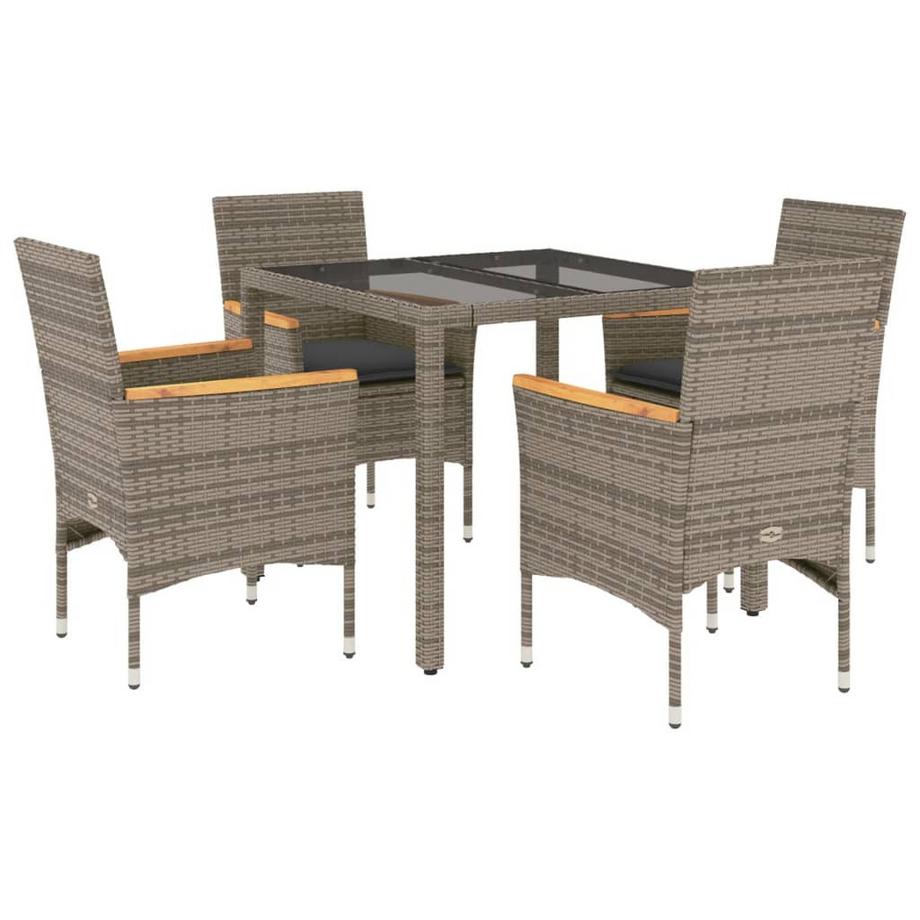 set da pranzo da giardino Polirattan
