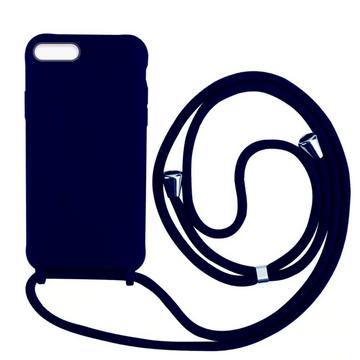 Silikon Case mit Kordel iPhone 7 Plus  8 Plus - Dark Blue