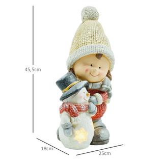 HOMCOM Figurine de Noël  