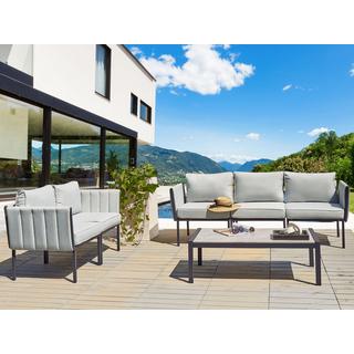 Beliani Garten Lounge aus Stahl Modern SKALA  