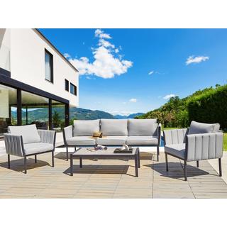 Beliani Garten Lounge aus Stahl Modern SKALA  