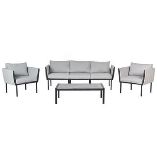 Beliani Garten Lounge aus Stahl Modern SKALA  