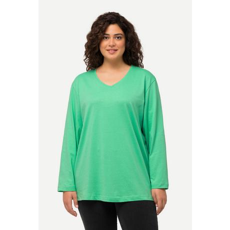 Ulla Popken  Maglia dalle linee morbide con scollo a V e maniche lunghe 