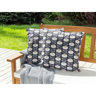 Beliani Lot de 2 coussins en Polyester Moderne VALSORDA  