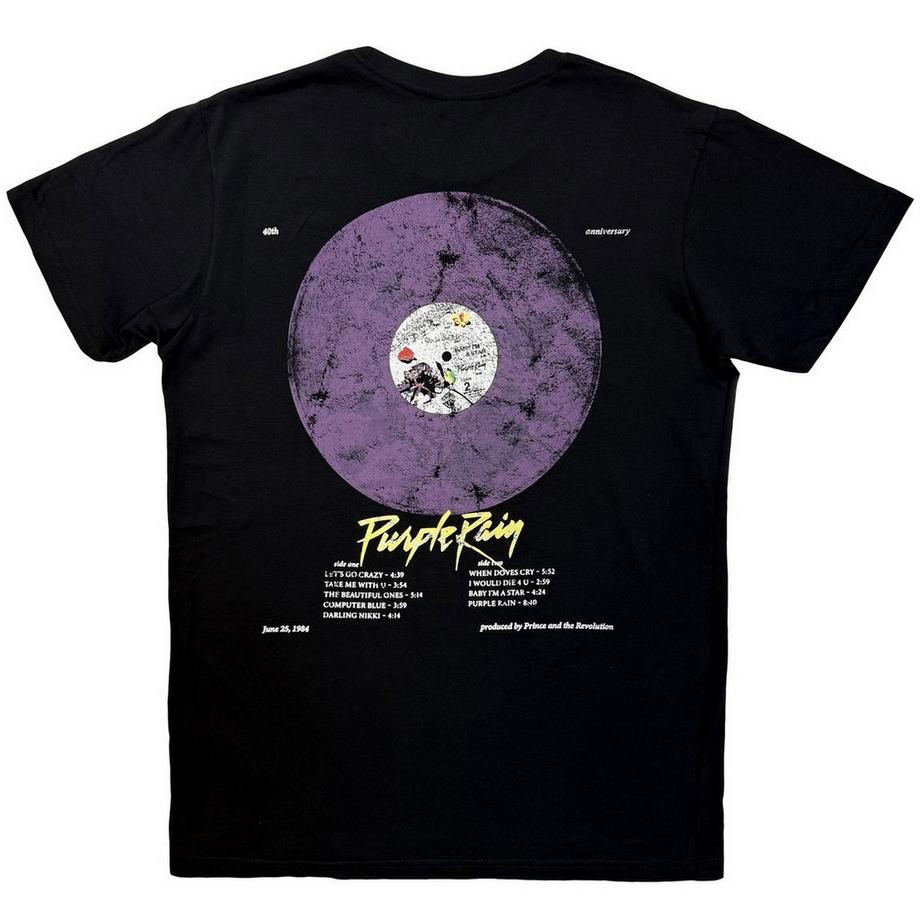 Prince  Purple Rain T-Shirt, 40jähriges Jubiläum 