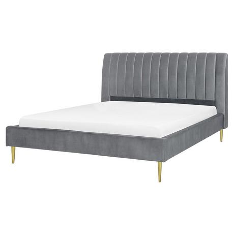 Beliani Bett mit Lattenrost aus Samtstoff Modern MARVILLE  