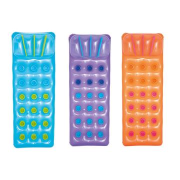 Matelas gonflable pour baignade 3 coloris 188 x 71 cm Bestway 43015 orange