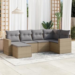 VidaXL set divano da giardino Polirattan  