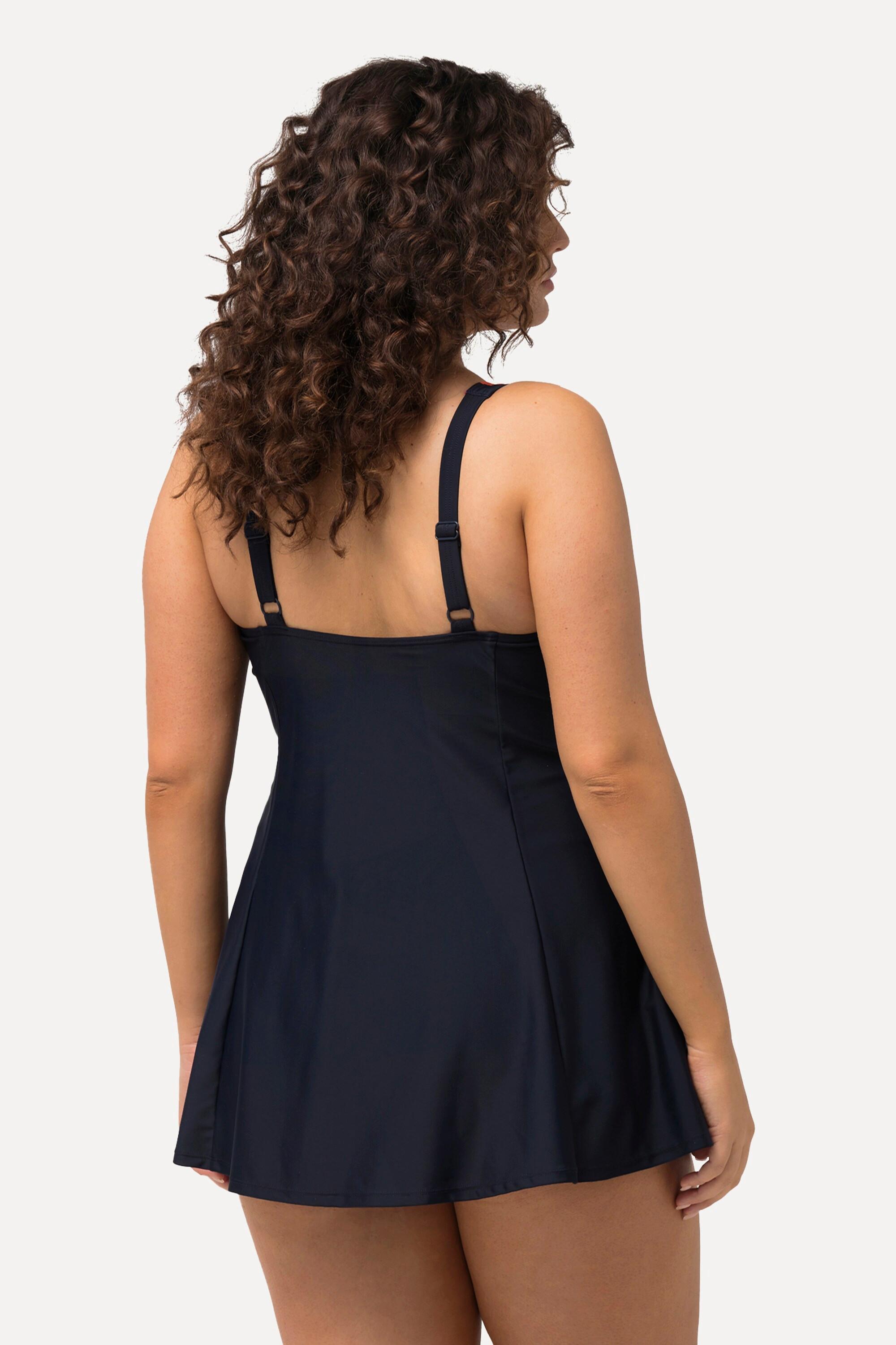 Ulla Popken Abito da bagno a pois Nodo decorativo Coppe morbide  