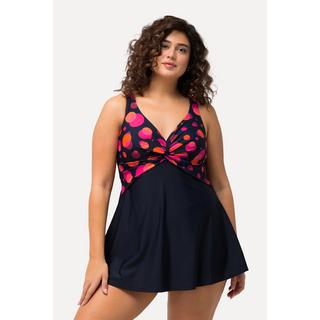 Ulla Popken Abito da bagno a pois Nodo decorativo Coppe morbide  