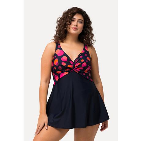 Ulla Popken Abito da bagno a pois Nodo decorativo Coppe morbide  