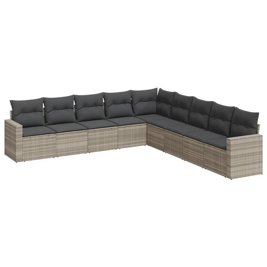 set divano da giardino Polirattan