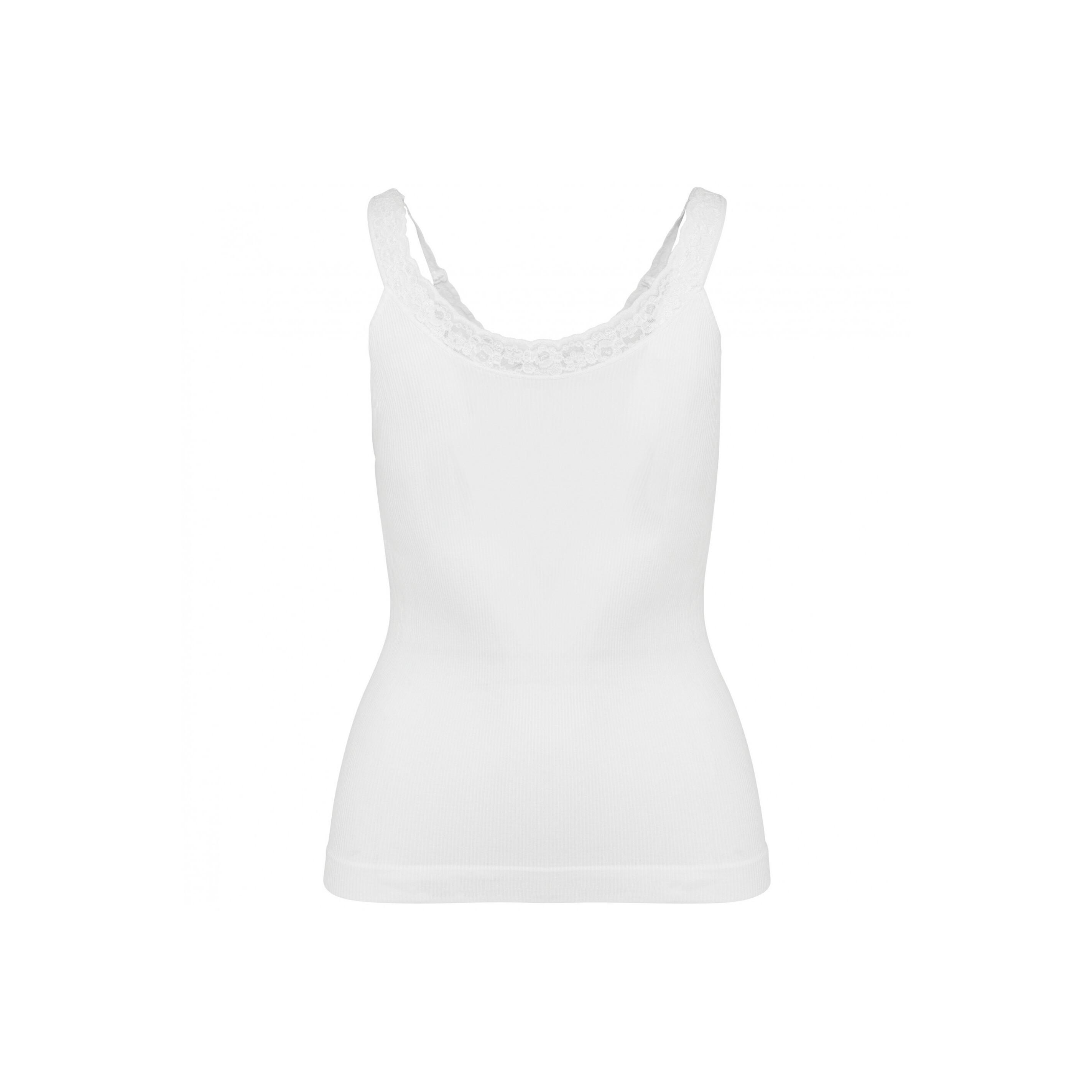 Kariban  nahtloses, umweltfreundliches tanktop mit spitze, 