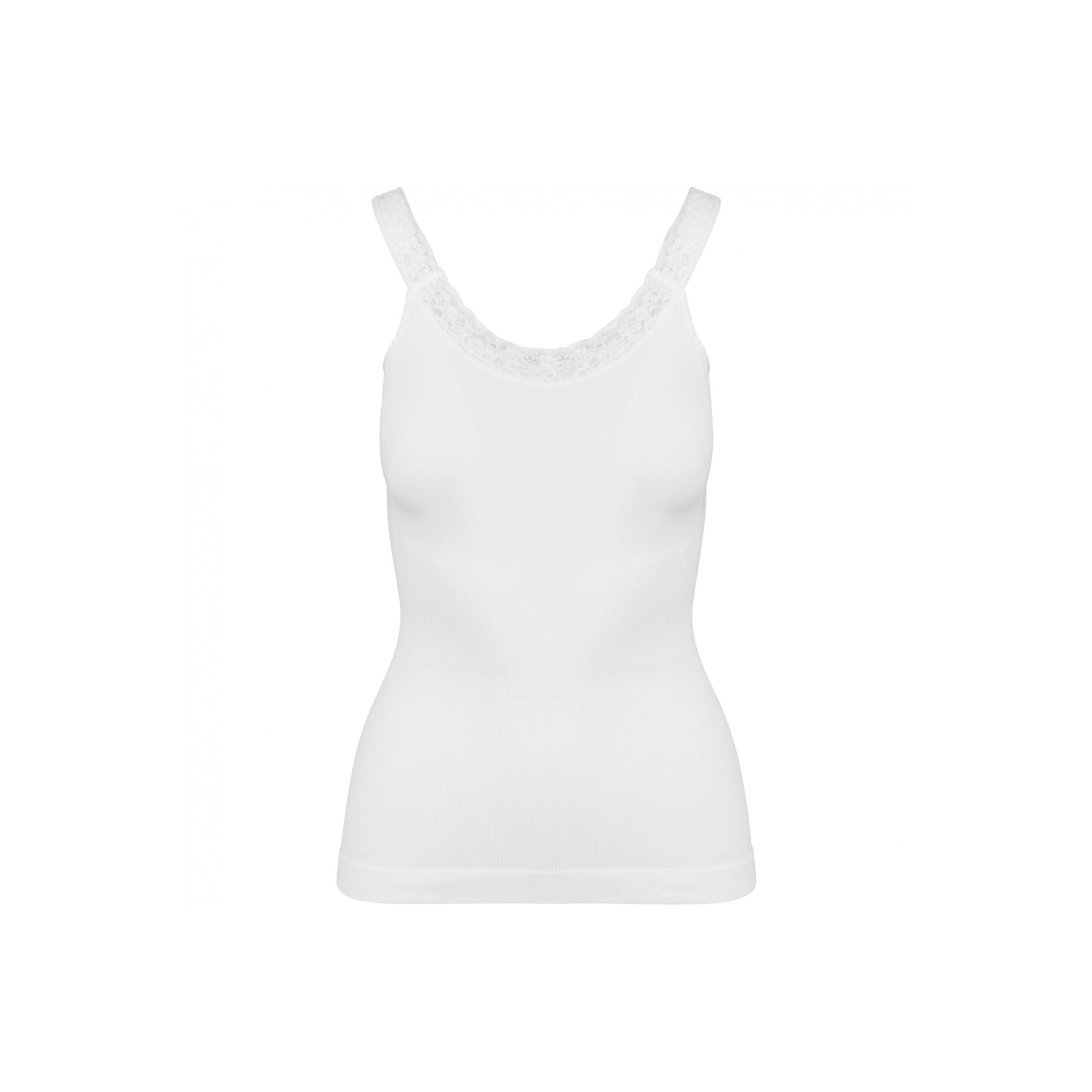 Kariban  nahtloses, umweltfreundliches tanktop mit spitze, 