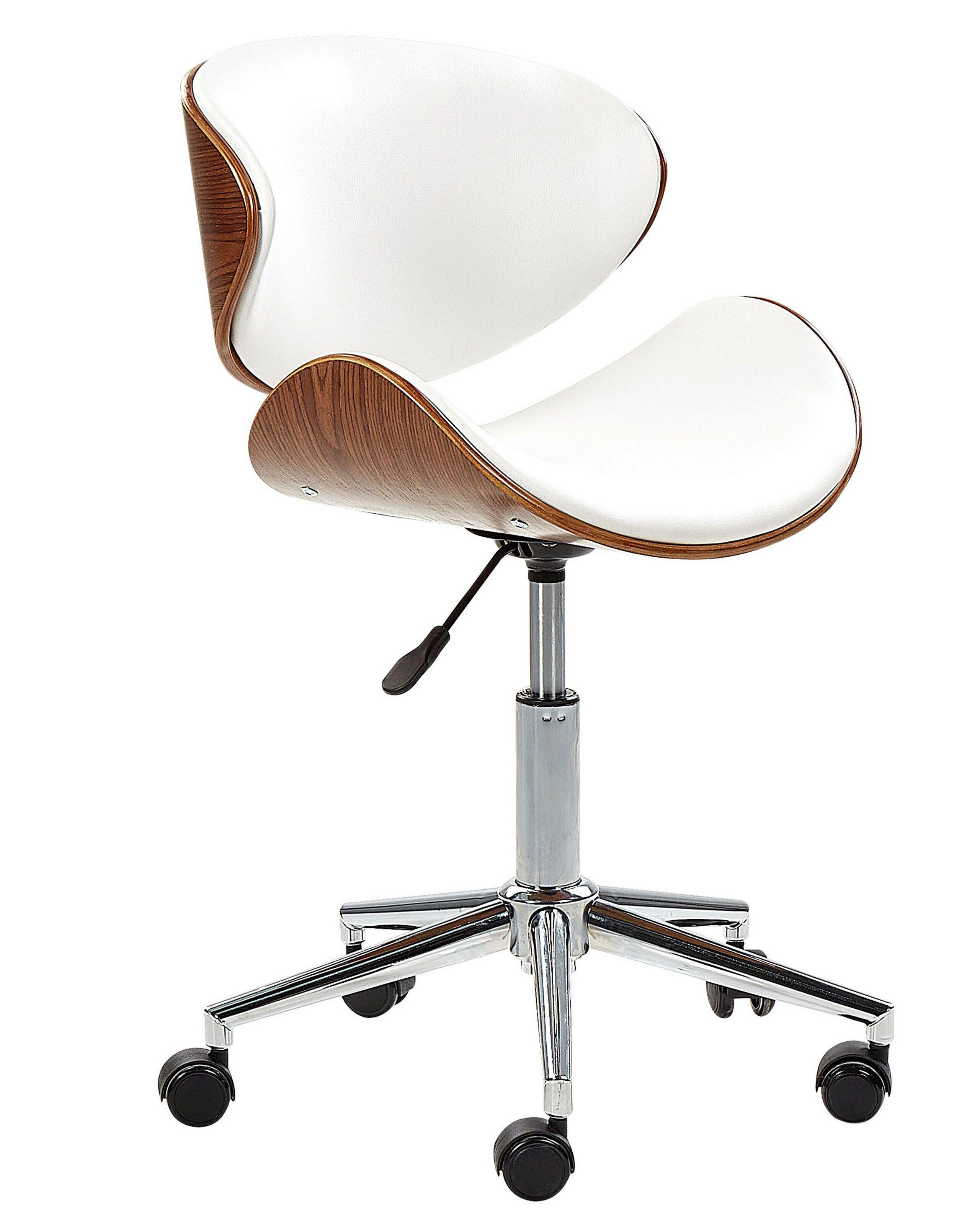 Beliani Chaise de bureau en Cuir PU Moderne ROTTERDAM  