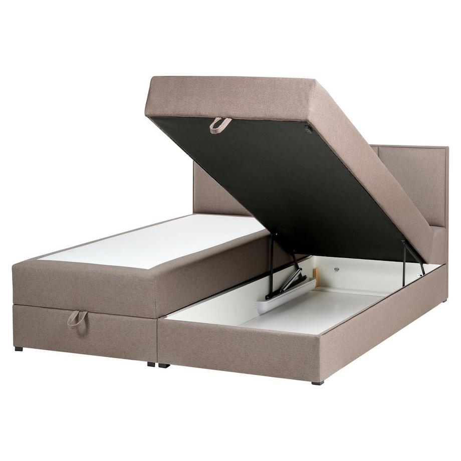 Lit boxspring avec rangement en Tissu  BARONET