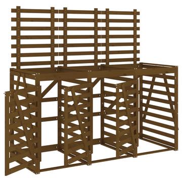 Mülltonnenbox für 3 tonnen kiefernholz