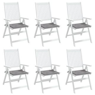 VidaXL Coussins de chaise de jardin 6 pcs  tissu tissu  