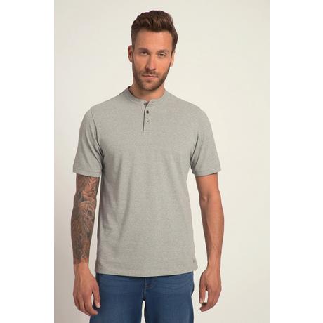 JP1880  T-shirt Henley. Maille piquée, qualité OEKO-TEX. Manches courtes et petit col montant. 